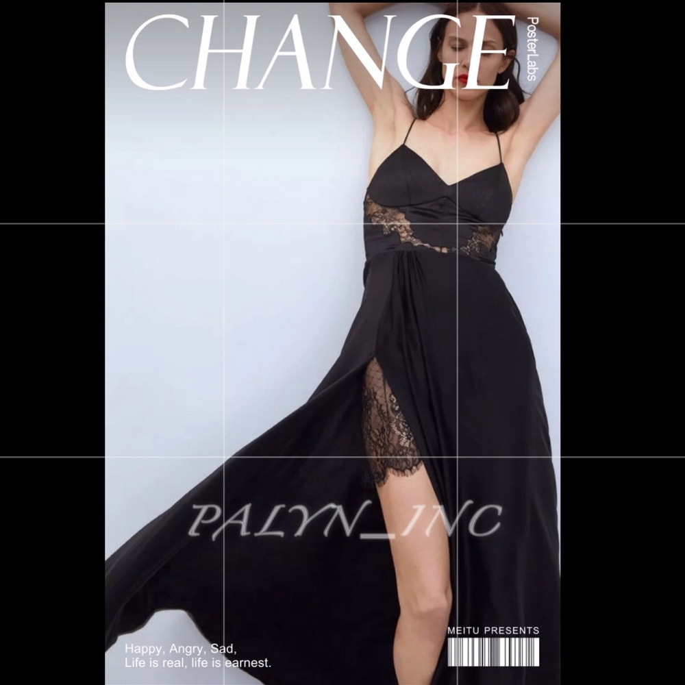 ZARA LIMITED EDITION LONG LACE DRESS